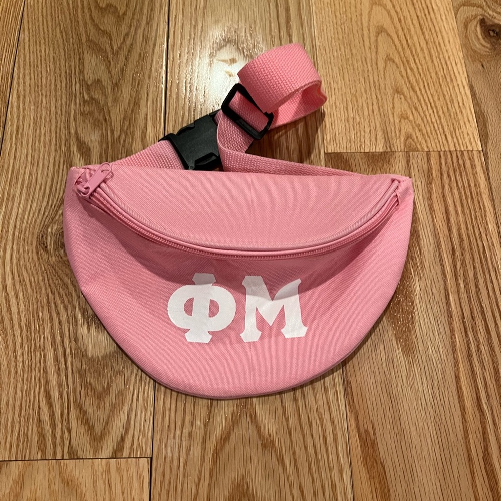 Pink Phi Mu Fanny pack